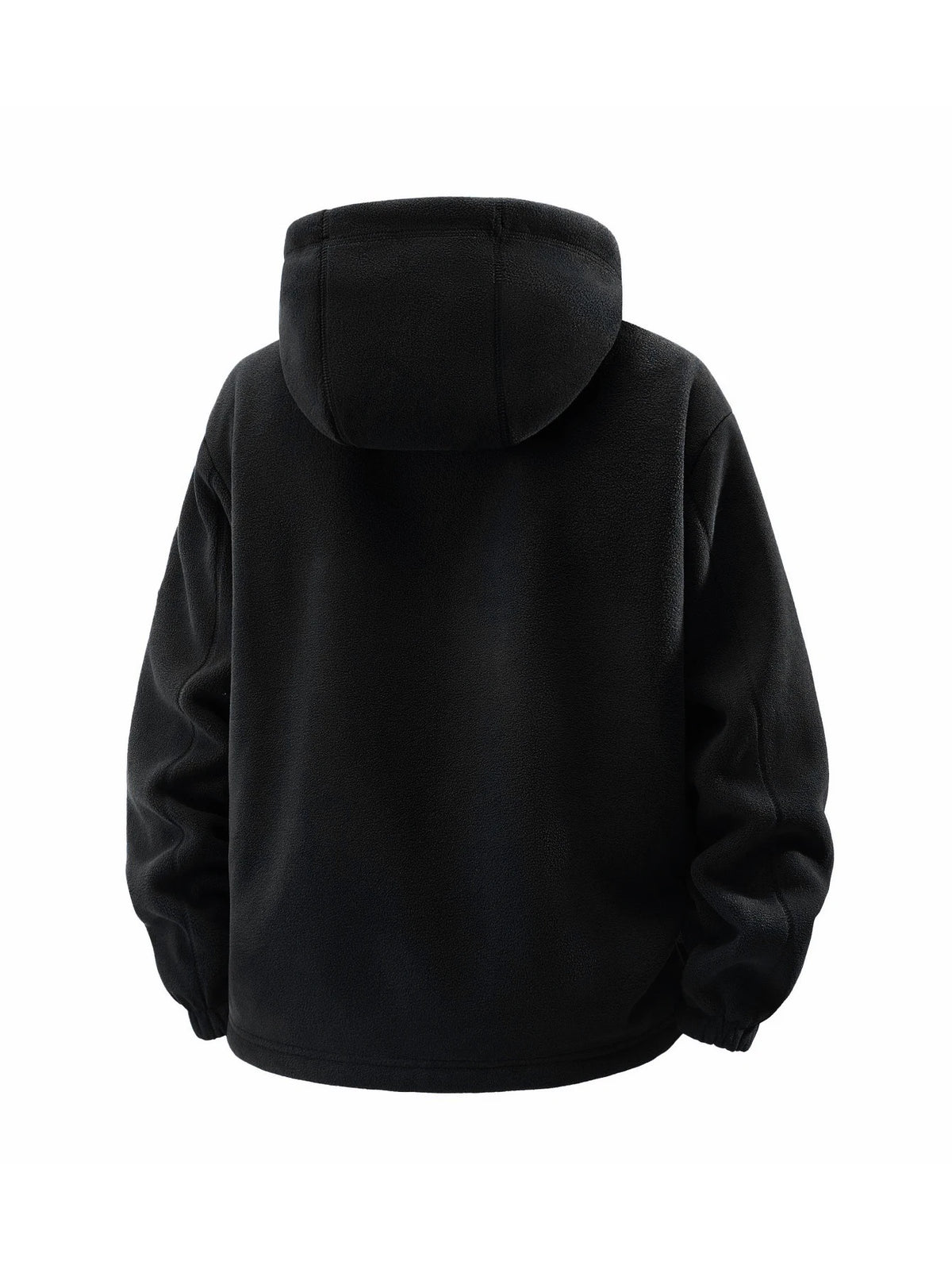Men's hooded jacket - fleece lining detail close-up