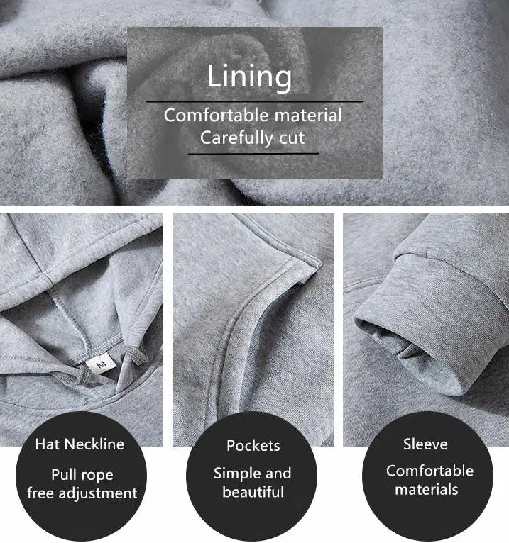 Rindu activewear features: comfortable lining, adjustable hat neckline, pockets, and sleeve details