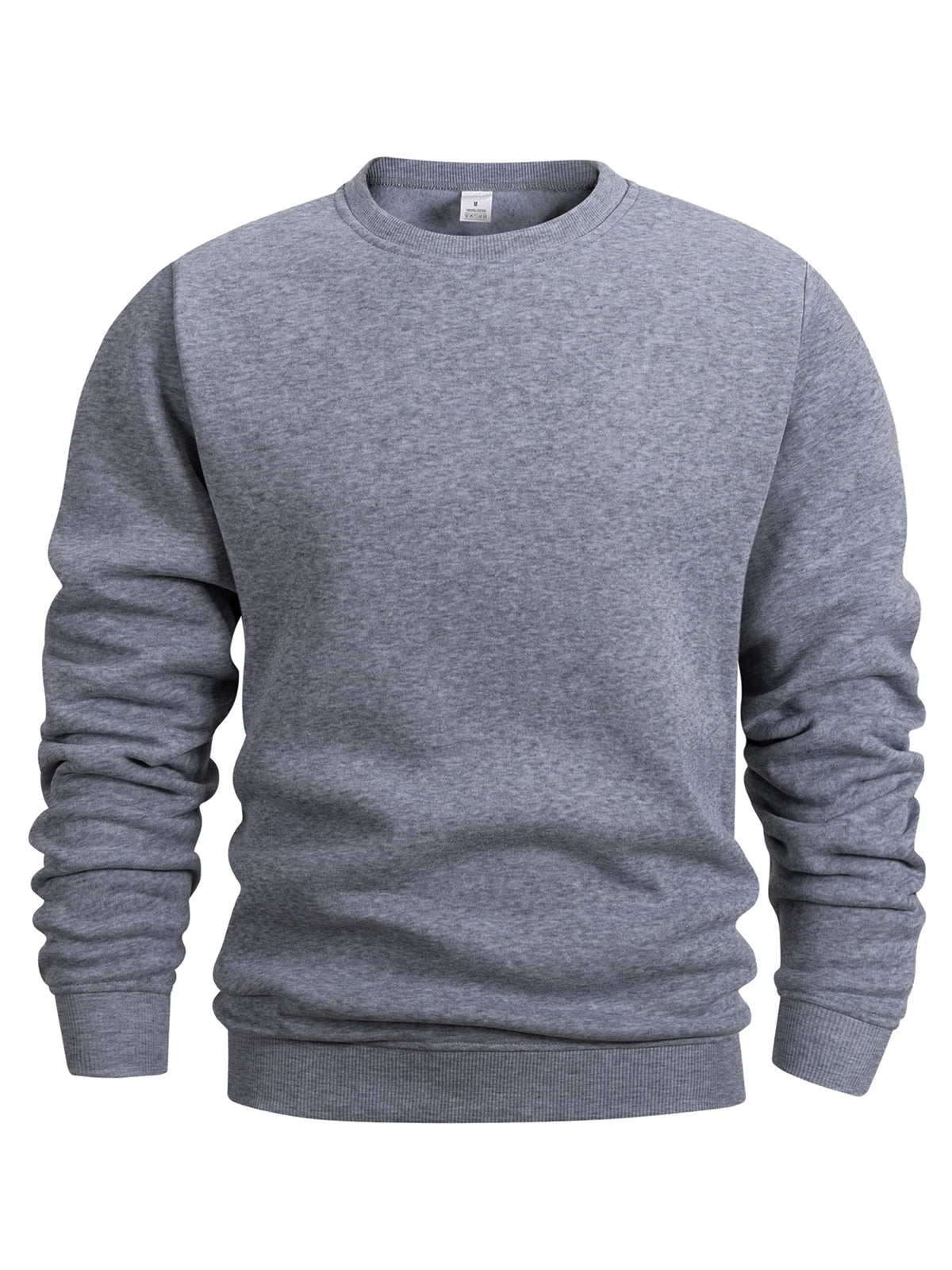 Sweat-shirt à col rond pour homme, couleur gris foncé, vue de face