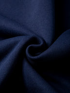 Sweat-shirt à col rond pour homme, couleur bleu marine, gros plan sur le tissu