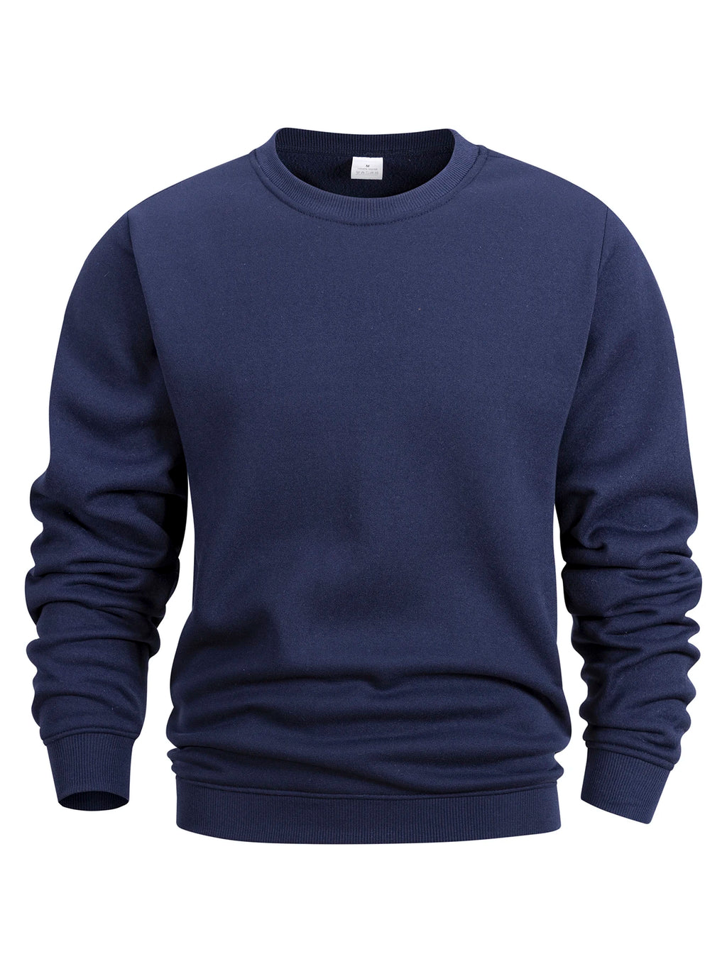 Sweat-shirt à col rond pour homme, couleur bleu marine, vue de face