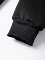 Men's Sherpa Lined Hooded Jacket - ribbed cuff detail