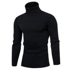 Herren-Rollkragenpullover in Schwarz